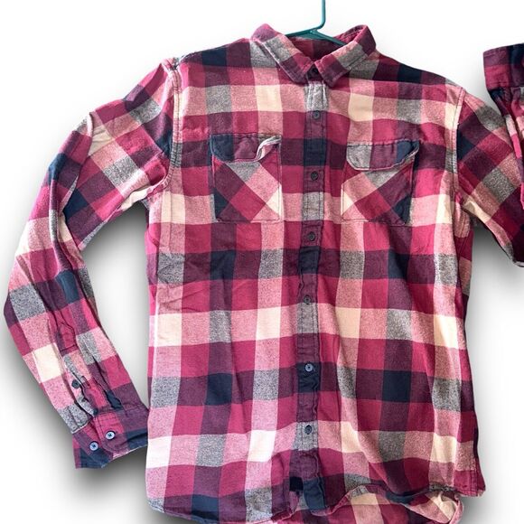 Checkered Plaid Cotton Button Down Tavern Grunge Flannel Mens XL Lumberjack - Picture 4 of 16